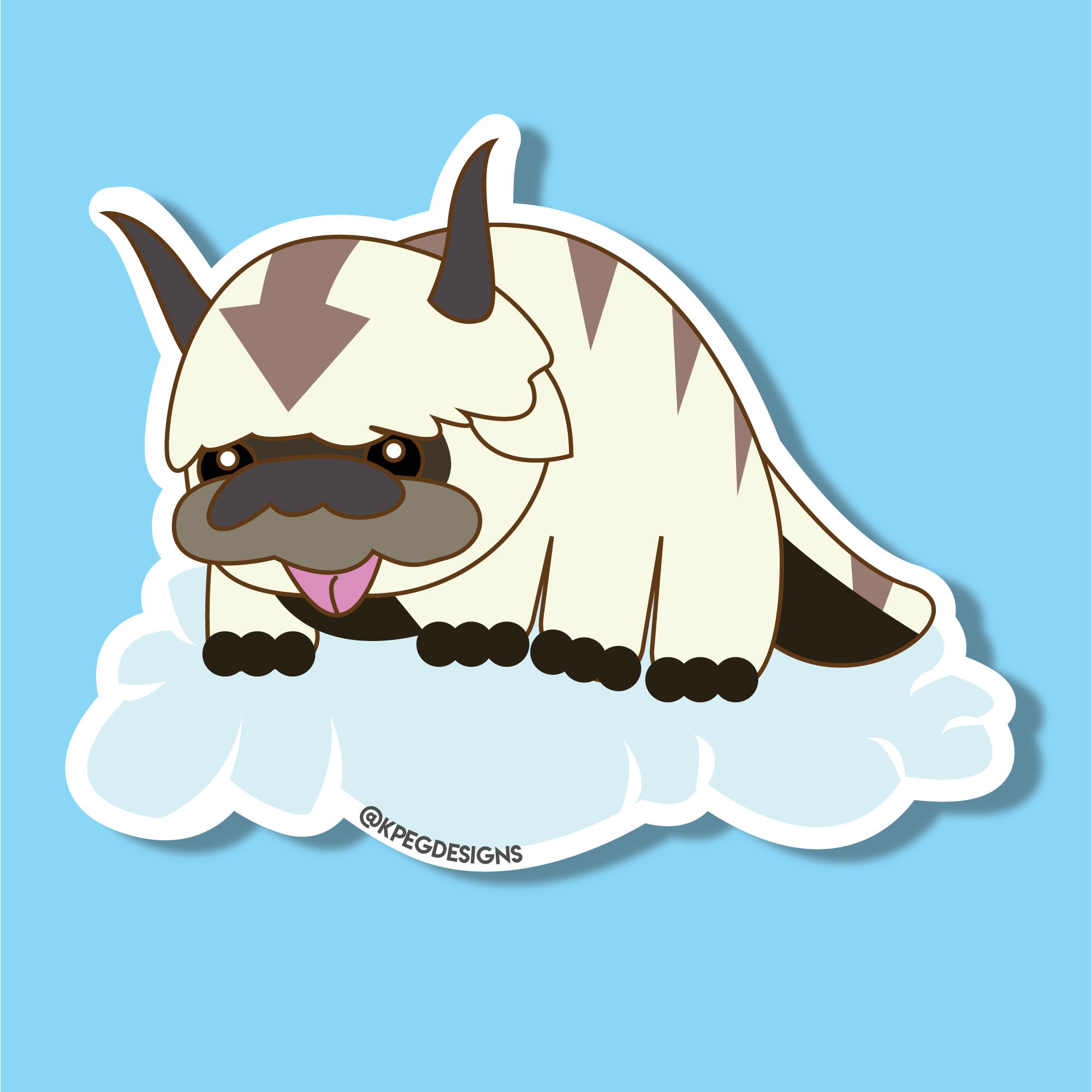 Appa on a Cloud Sticker