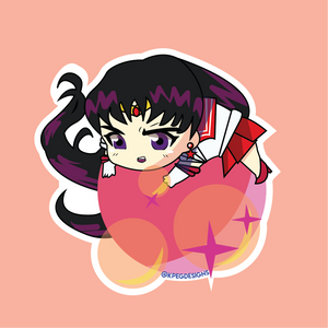 Sailor Mars Bubble Sticker