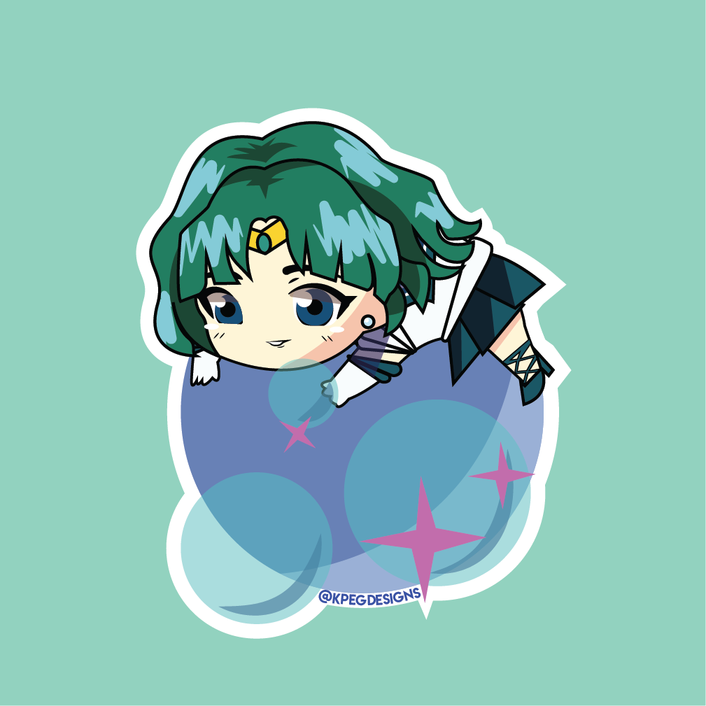 Sailor Neptune Bubble Sticker