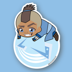 Sokka with Boomerang Sticker